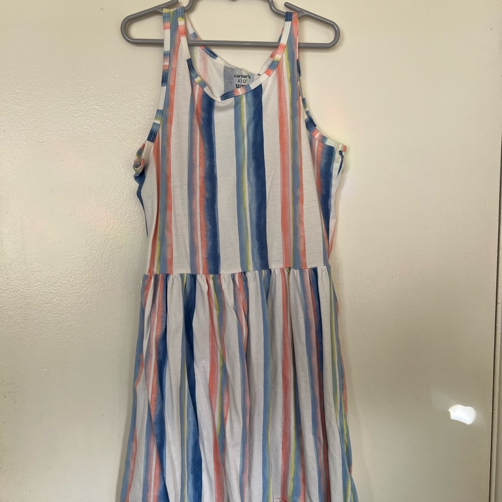 Carters Stripped Dress - Girls size 12/12A